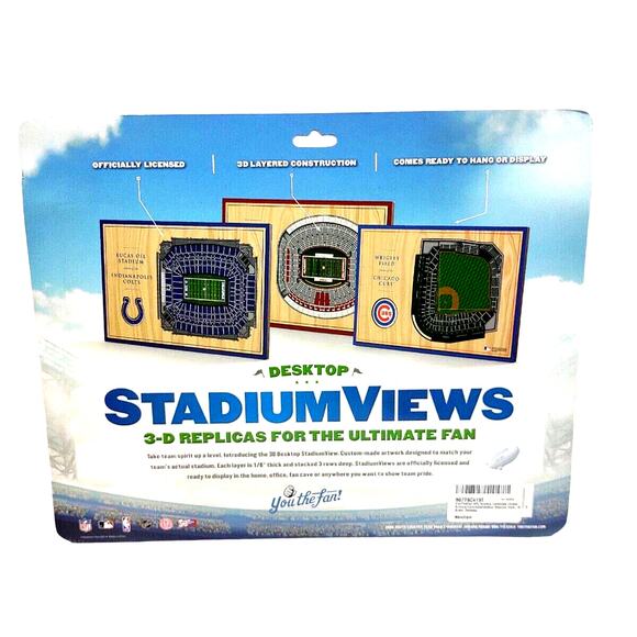 NFL Arizona Cardinals 3D Desktop Stadium Wood With Stand State Farm Stadium NEW - Picture 2 of 9